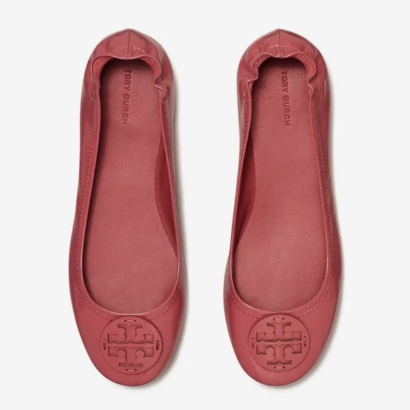 Tory Burch Minnie Travel Ballet Shoes - Washed Berry - Picture 6 of 6